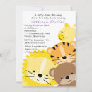 Recherche de zoo animal baby shower invitations Tigre
