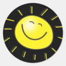 Recherche de soleil heureux autocollants Jaune