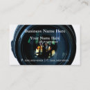 Recherche de objectif de caméra cartes visite Studio