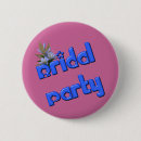 Recherche de bouquet des fleurs badges Bridesmaid