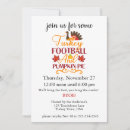 Recherche de football thanksgiving invitations Amusant