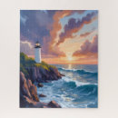 Recherche de peinture de phare puzzles Océan