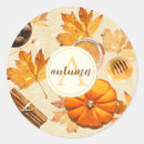 Recherche de feuille vintage autocollants Monogramme