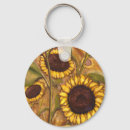 Recherche de fleur artistique porteclés Tournesol
