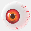 Recherche de oeil effrayant autocollants Rouge