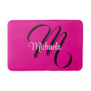 Recherche de hot pink bath mats Monogramme