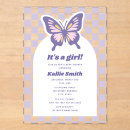 Recherche de papillon baby shower fille invitations C'est une fille