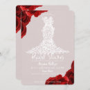 Recherche de feuille rouge invitations Moderne