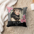 Recherche de rayures noires coussins Pour elle