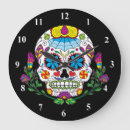 Recherche de crâne mexicain horloges Fleurs