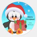 Recherche de pingouins mignons autocollants Enfants