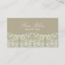 Recherche de dentelle brune cartes visite Vintage