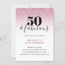 Recherche de pink 50th anniversaire invitations 50e