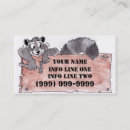 Suche nach waschbär visitenkarten Holz