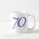 Recherche de soixante dixième anniversaire tasses 70e
