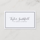 Recherche de calligraphie vintage cartes visite Simple