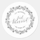 Recherche de juste mariés autocollants Simple