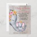 Recherche de éléphant pour bébé cartes postales Floral