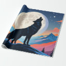 Recherche de loup garou papier cadeau Pleine lune