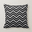 Recherche de zigzag noir et blanc coussins Gris