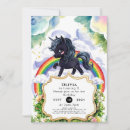 Recherche de licorne noire invitations Arc en ciel