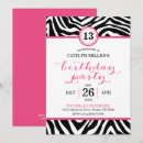 Recherche de zebra invitations Girly