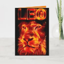 Recherche de lion du feu cartes postales Zodiaque