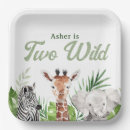 Recherche de exotique assiettes en papier Jungle