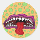 Recherche de bouches autocollants Drôle