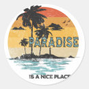 Recherche de paradis autocollants Coucher de soleil