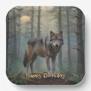 Recherche de loup assiettes Bois