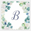 Recherche de floral monogrammed autocollants Bride