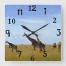 Recherche de safari africain horloges Girafe