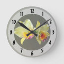 Suche nach orchidee wanduhren Gelb