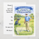 Recherche de golf de jeu invitations Fête