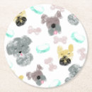 Recherche de pattes chiot de dessous de verres Mignon