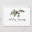 Recherche de pine boughs vœux cartes Minimaliste