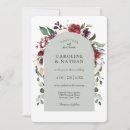 Recherche de vert rouge or invitations Couple
