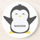 Recherche de pingouin mignon dessous de verres Oiseaux