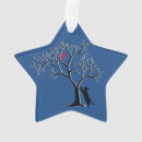 Recherche de oiseau rouge ornements Neige