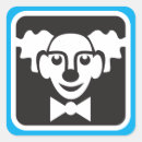Recherche de visage de clown autocollants Cirque