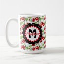 Recherche de rouge de cerise tasses Rétro