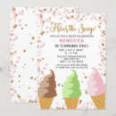 Recherche de cône glace invitations Anniversaires de enfants