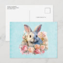 Recherche de lapin rose cartes postales Bébé