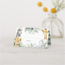 Recherche de safari placement cartes Baby shower safari