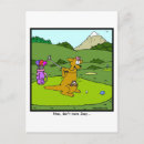 Recherche de kangourou drôle cartes postales Dessin animé