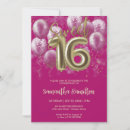 Recherche de foil 16ans anniversaire invitations Filles 16e anniversaire