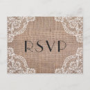 Recherche de toile jute invitations Dentelle