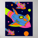 Suche nach raketen poster Raumschiff