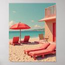 Recherche de parapluie rouge posters Plage